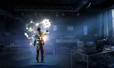 Ethereum şifreleme para birimi işareti. Karışık ortam