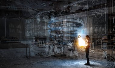 Eğitimin ışığı. Karışık ortam