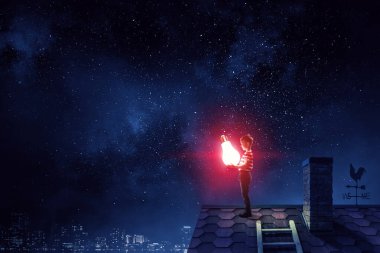 Eğitimin ışığı. Karışık ortam