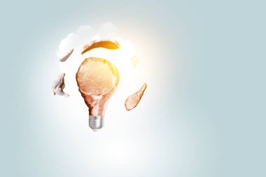 Yemek hazırlama kavramı. Karışık ortam