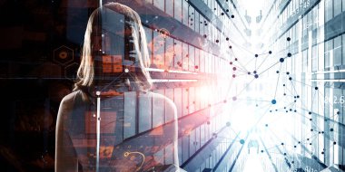 Sosyal bağlantı ve ağ. Karışık teknik