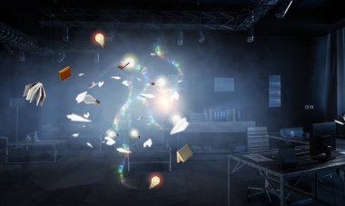 Ofis karmaşası. Karışık ortam