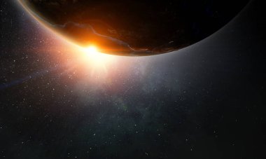 Benzersiz Bizim evrenimiz. Karışık teknik