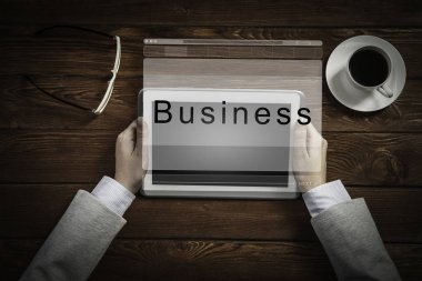 İş için modern cihazlar. Karışık ortam