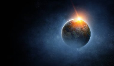 Benzersiz Bizim evrenimiz. Karışık teknik