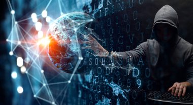 Gizlilik güvenliği kavramı. Karışık ortam