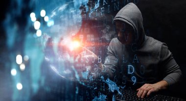 Gizlilik güvenliği kavramı. Karışık ortam