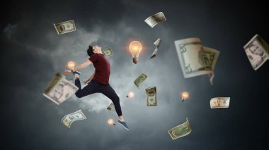 Onun dünya danstır. Karışık teknik