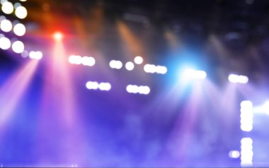 Gece kulübünün ışıkları. Karışık ortam