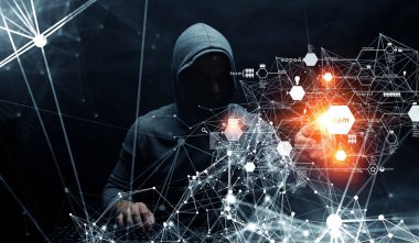 Gizlilik güvenliği kavramı. Karışık ortam