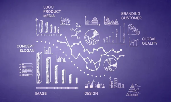 Gran idea para los negocios. Medios mixtos — Foto de Stock