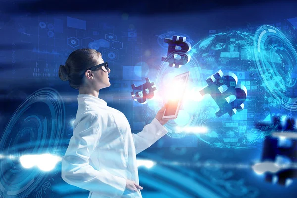 Crypto currency market as science — Stock Photo, Image