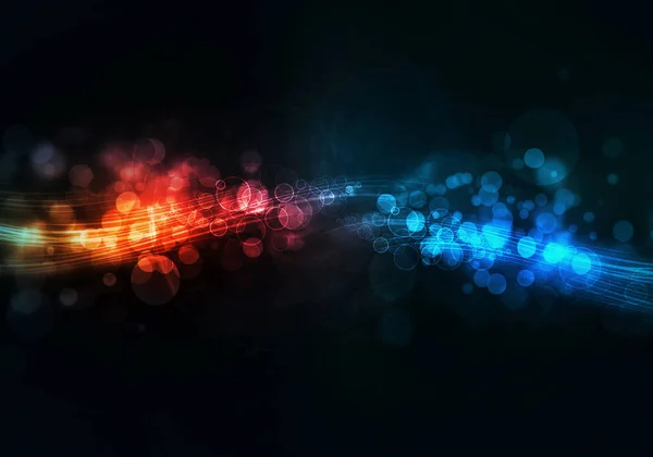 Lumières colorées floues par le mouvement — Photo