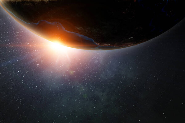 Our unique universe . Mixed media