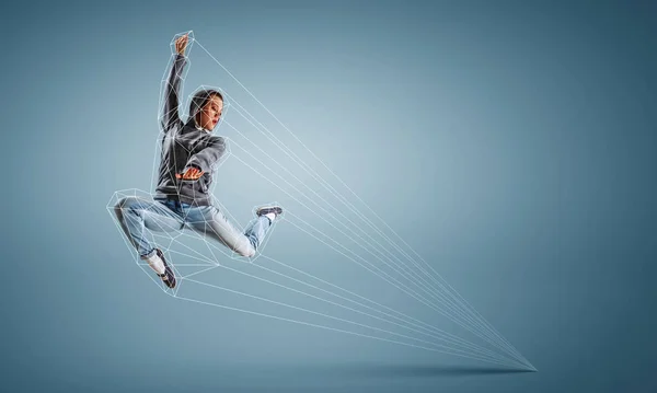 Dansen is een passie. Gemengde media — Stockfoto