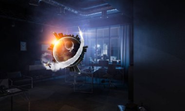 Benzersiz Bizim evrenimiz. Karışık teknik