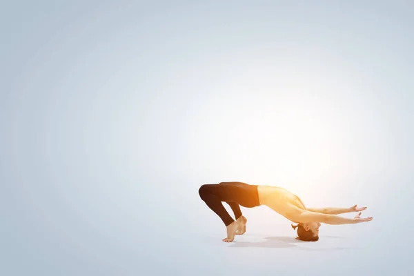 Een danseres in de sprong. Gemengde media — Stockfoto