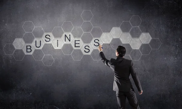 Business terms for success. Mixed media — Stock Photo, Image