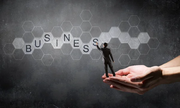 Business terms for success. Mixed media — Stock Photo, Image
