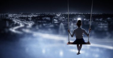 Çocukça tatlı rüyalar. Karışık teknik