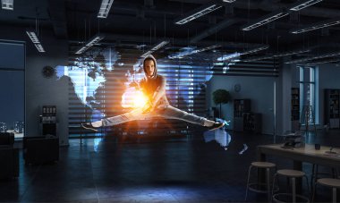 Dans tutkusu var. Karışık teknik