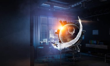 Benzersiz Bizim evrenimiz. Karışık teknik