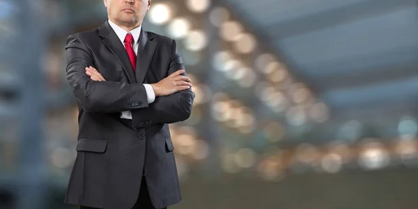 Un hombre de negocios seguro y elegante. Medios mixtos —  Fotos de Stock