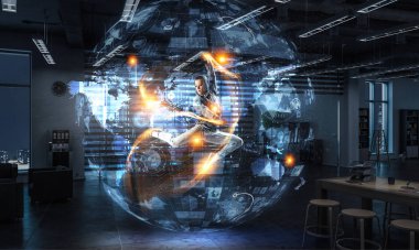 Dans tutkusu var. Karışık teknik