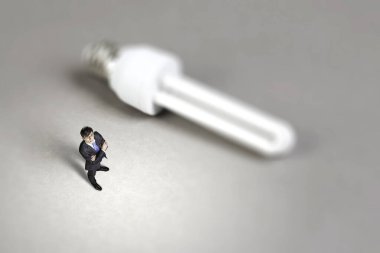 Başarı için parlak bir fikir. Karışık teknik