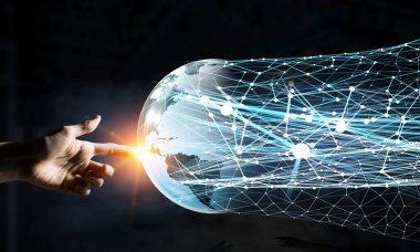 Global communication and partnership . Mixed media