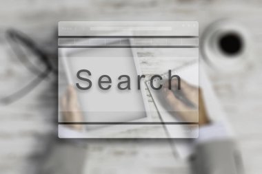 İş diyalog sahip. Karışık teknik