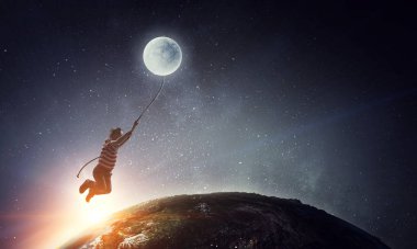 Çocukça tatlı rüyalar. Karışık teknik