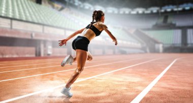 Sporcumuz çalışan yarış. Karışık teknik