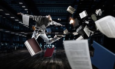 Dans tutkusu var. Karışık teknik