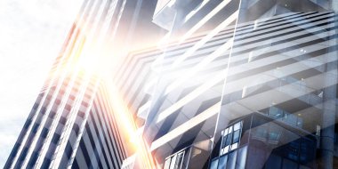 Başarılı endüstriyel mimari. Karışık ortam