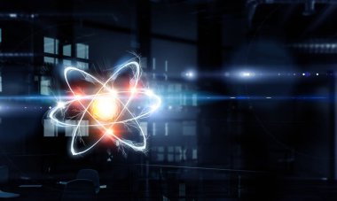 Teknoloji bilimi konsepti. Karışık ortam