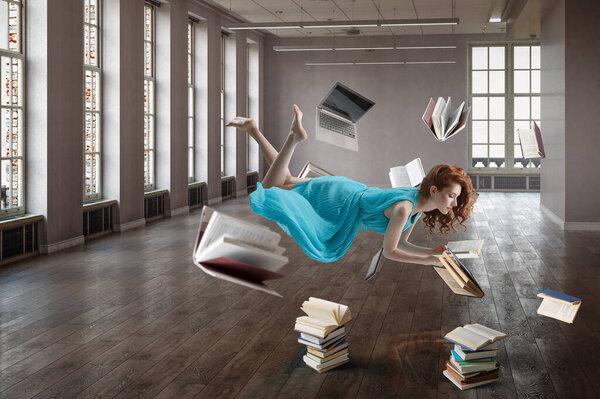 Когда чтение забирает тебя. Смешанные медиа
