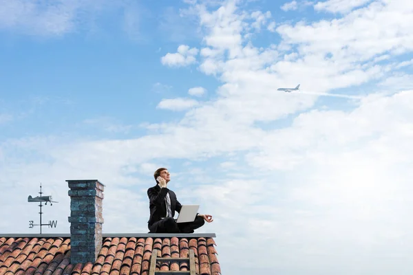 Trovare l'equilibrio interiore. Mezzi misti — Foto Stock