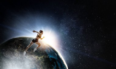 Genç bir sporcuyu çalıştırmanın soyut konsepti