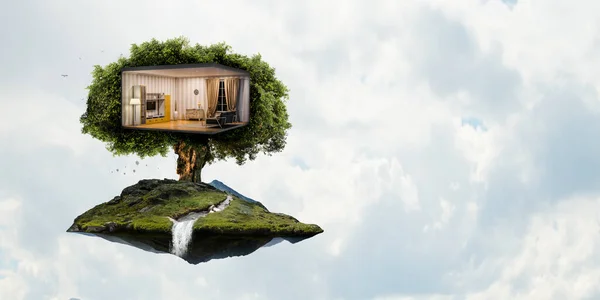 Concetto immobiliare ed ecologia — Foto Stock