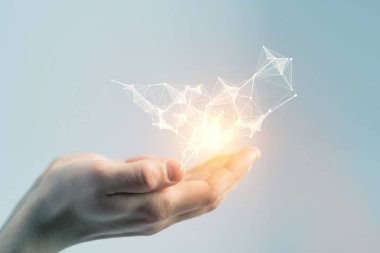 Sosyal medya konsept görüntüsü. Karışık ortam