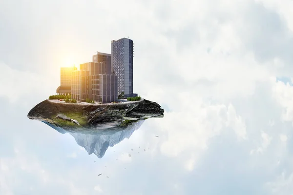 Skyline panorámico y paisaje urbano moderno — Foto de Stock