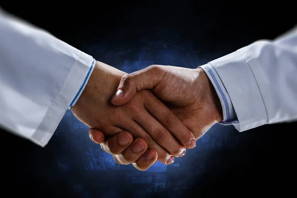 Partnerství. Obrázek potřesení rukou — Stock fotografie