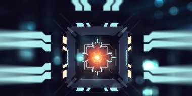 Teknoloji ve yenilik kavramı. Karışık ortam