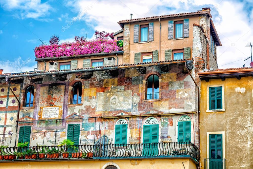 Famous Mazzanti house with murals. 