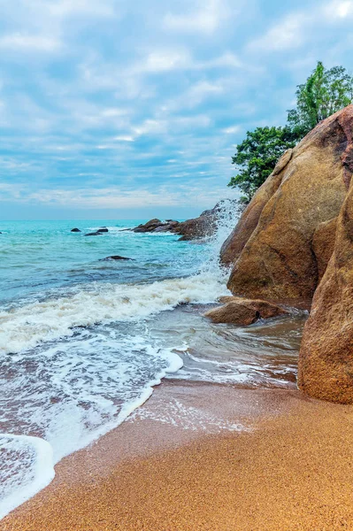 Alba alla spiaggia di Coral Cove. Koh Samui, Thailandia . — Foto Stock