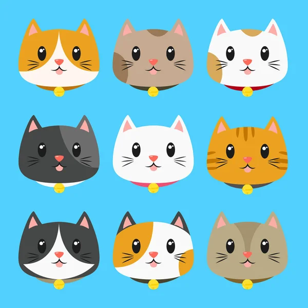 kedi koleksiyonu vektör