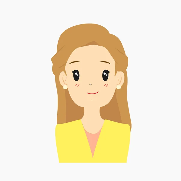 Half Body Mother Avatar Vector — Stock Vector