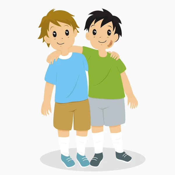 Boys Vector Illustration — Stock Vector