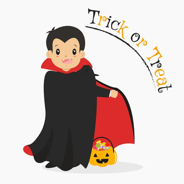 Conde Drácula, Vetor dos desenhos animados de Halloween — Vetor de Stock